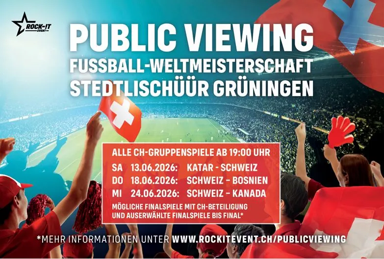 Rock-!t Event GmbH Public Viewing Fussball-WM Schweiz-Katar